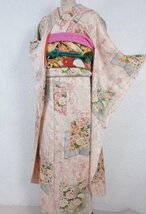 3958■ 本金箔 可愛らしい四季の花風 振袖 ■ひまわり_画像1