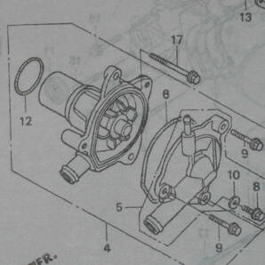 ウオーターポンプシールセット VT11 ホーネット250 MC31 ホンダ 純正新品の画像2