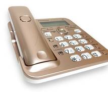 【1円スタート】パナソニック RU・RU・RU デジタルコードレス電話機 子機1台付き 1.9GHz DECT準拠方式 ピンクゴールド VE-GZ51DL-N_画像2
