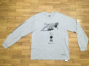 Evisen skateboards 長袖Tシャツ M グレー 古着 エビセン TETSUYA NAGATO 