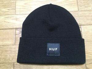 HUF ニット帽 黒 古着 ハフ ビーニー ワッチキャップ 帽子 キース・ハフナゲル