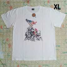 バングラデシュ製 XL 新品 USAコットン 薄手 プリント Tシャツ フリーダム ArtBRANDS メンズ_画像1