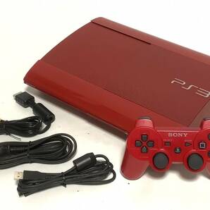 SONY PlayStation 3 CECH-4000B GA 本体 ガーネット・レッド 250GB FW 4.90 PS3 プレステ 3 プレイステーション 封印シールあり 動作確認済の画像1