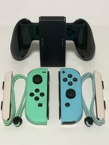 美品 Nintendo Switch Joy-Con あつまれ どうぶつの森 ジョイコン (L)/(R) ニンテンドー スイッチ どう森 動作確認済 送料全国520円