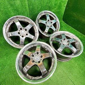 17×7j 8j 5h ＋48 +37 114.3 WEDS ウェッズ FARMAS アルミ ホイール ホイル 17 インチ in 5穴 pcd 4本 菅17-137