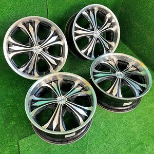 20×8.5j 5h ＋40 114.3 M's SPEED JUNO DEJAVE エムズ スピード アルミ ホイール ホイル 20 インチ in 5穴 pcd 4本 菅20-242