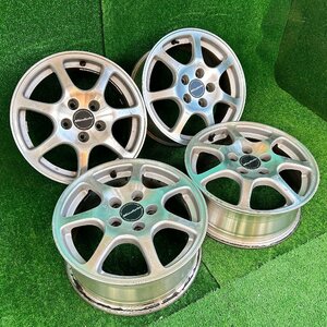 16×6.5j 5h ＋55 114.3 ホンダ ステップ ワゴン 純正 オプション エンケイ アルミ ホイール ホイル 16 インチ in 5穴 pcd 4本 菅16-161