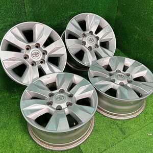 17×7.5 6h ＋38 139.7 TOYOTA トヨタ 125系 ハイラックス 純正 アルミ ホイール ホイル 17 インチ in 6穴 pcd 4本 菅17-203