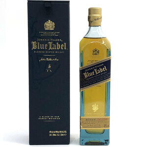 【JOHNNIE WALKER BLUE LABEL ジョニーウォーカー ブルーラベル】200ml 40％ スコッチウイスキー 箱付き/未開栓