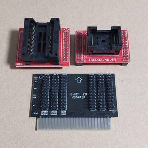 flashアダプター、SOP44、TSOP32/40/48アダプター のセット CartridgeReader（カートリッジリーダー）CartReader（カートリーダー）