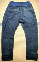 KAPITAL キャピタル EK-134 12oz デニム サルエル ヌーベル パンツ SIZE2/M インディゴ 日本製 岡山 児島 DENIM SAROUEL NOUVELLE PANTS_画像4