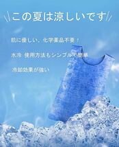 即日発送 クールベスト 熱中症対策 冷感 ベスト 冷却ベスト アウトドア スポーツ 作業服 フリーサイズ 男女兼用 レディース メンズ 保冷_画像3