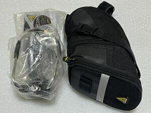 ２点セット TOPEAK(トピーク) エアロ ウェッジ パック(ストラップ マウント) M (中古)とモジュラー ケージⅡ(新品)