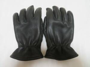 中古　CHURCHILL GLOVE　黒　Ｌサイズ　裏地付（チャーチル　グローブ裏地付）シンサレート　ディアスキン本革　冬でもOK　アメリカ製