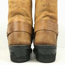 USA製ビンテージモデル　FRYE/フライ　ウエスタンブーツ　サイズ8M　25.5-26.0程度　茶/ブラウン　Vintage/boots 管No.WL65_画像5