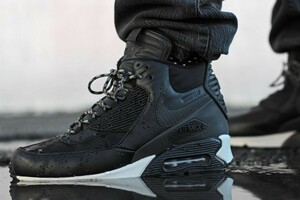 6Y【特価/Used/良品/入手困難】NIKE AIR MAX 90 SNEAKERBOOT WNTR BLACK/sacai Jordan sb force atmos AIRMAX dunk acg supreme 1 2 95 97 