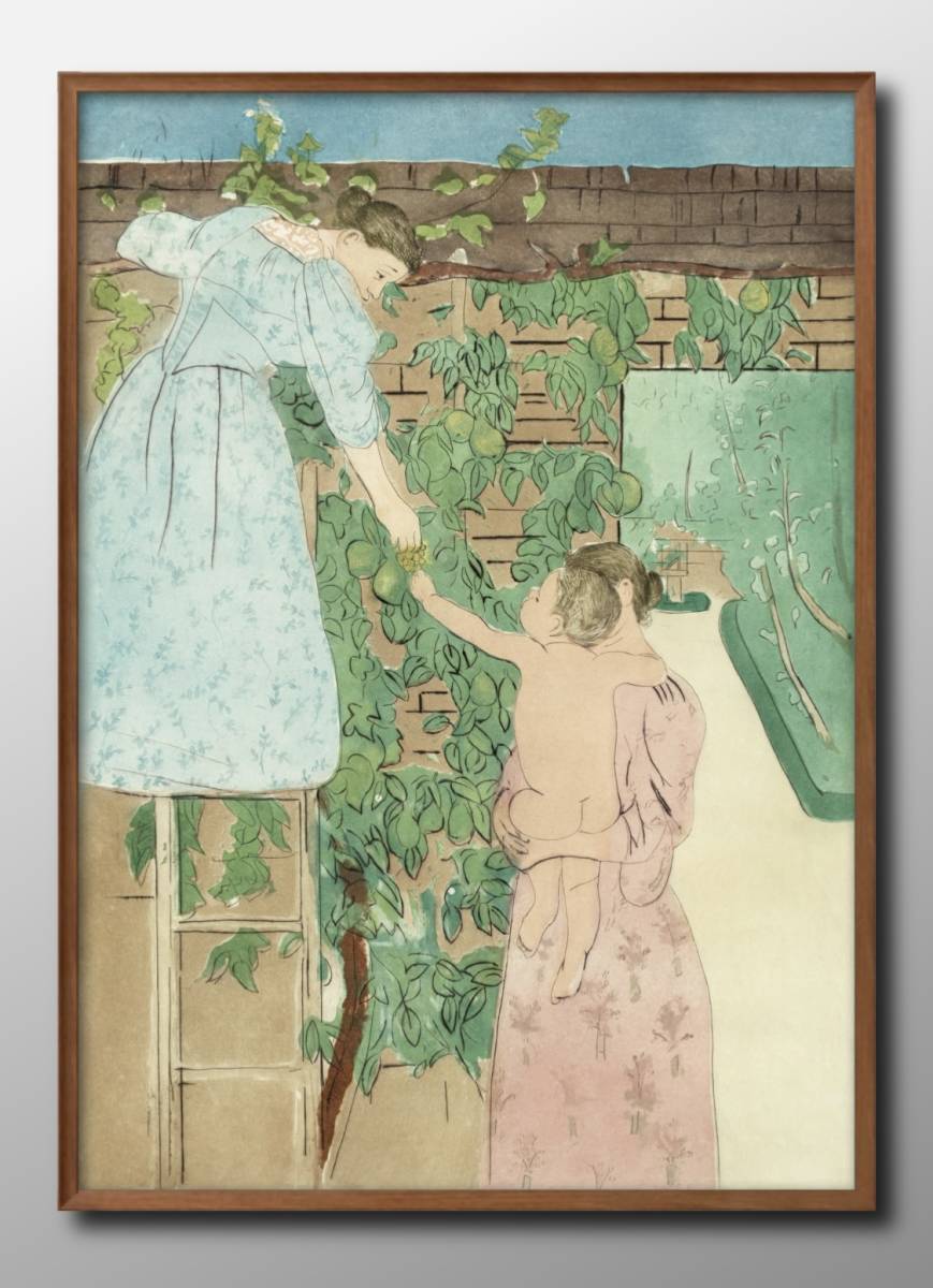 14313■免运费！！艺术海报绘画 A3 尺寸玛丽·卡萨特采集水果插画斯堪的纳维亚哑光纸, 住宅, 内部的, 其他的