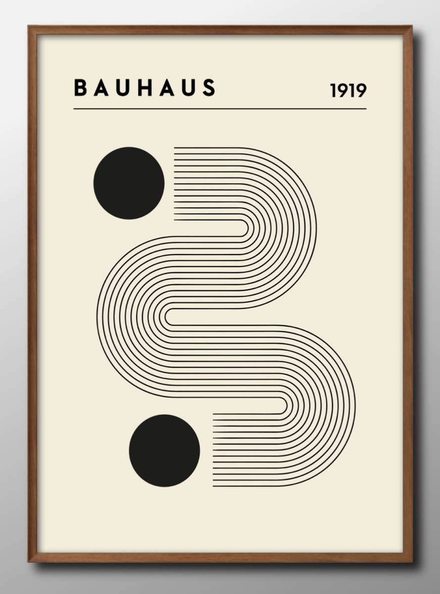 14408 ■ Free shipping!! Art poster painting A3 size Bauhaus illustration Nordic matte paper, Housing, interior, others