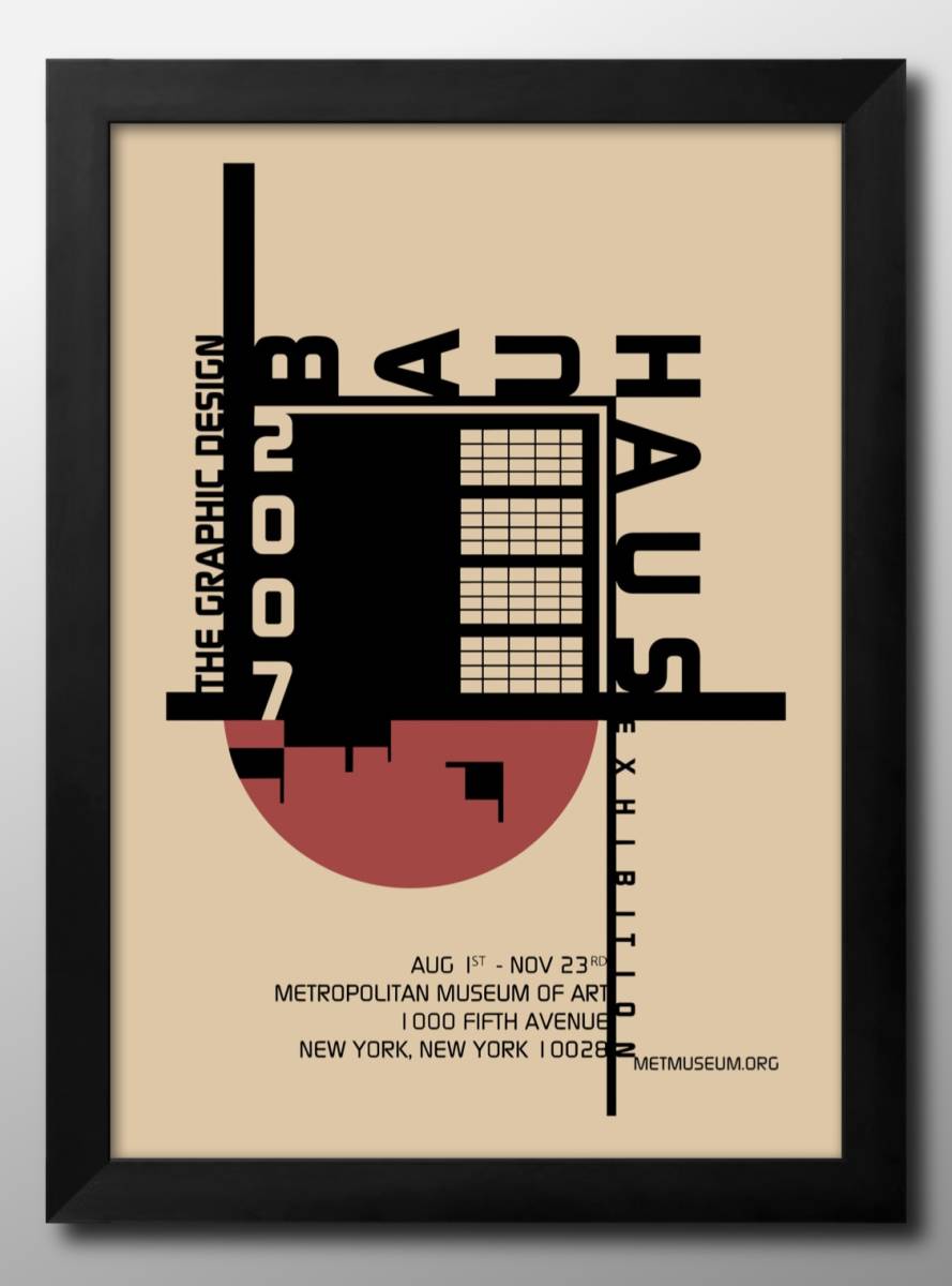 14322■Envío gratis!! Póster artístico pintura tamaño A3 ilustración Bauhaus papel mate nórdico, Alojamiento, interior, otros