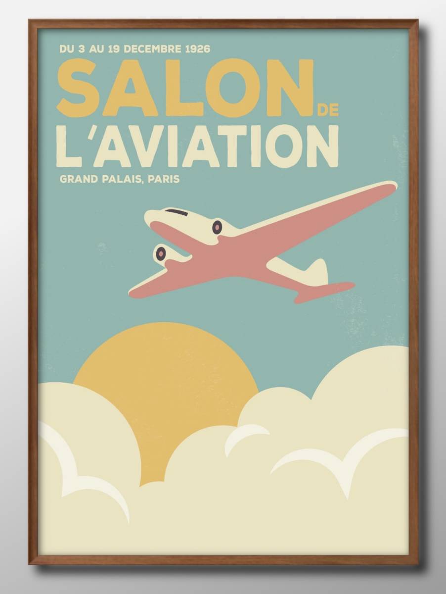 9048■Kostenloser Versand!! A3-Poster Paris Air Travel Skandinavien/Korea/Malerei/Illustration/Matt, Residenz, Innere, Andere