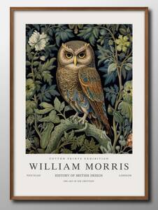 14448■送料無料!!アートポスター　絵画　A3サイズ『ウィリアム・モリス　リアルアート』イラスト　北欧　マット紙