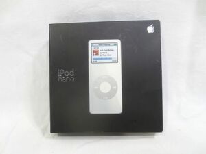 ◆良品 Apple ipod nano 2GB A1137 ホワイト 外箱付き◆前面 クリアシールまだ貼ってあります