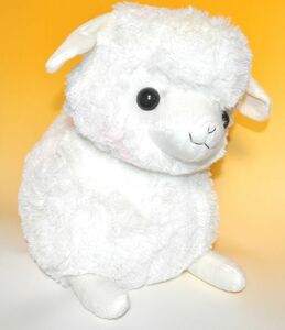  Bay Be alpaca so jumbo soft toy white /.. Chan size approximately 40cm animal 