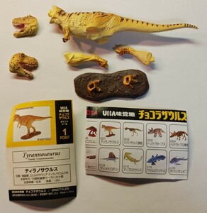 チョコラザウルス　第１シリーズ　001　ティラノサウルス　恐竜　古代動物　UHA味覚糖