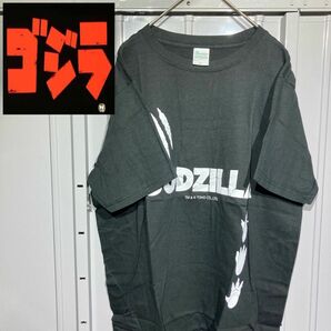 【古着】GODZILLA ゴジラ 半袖プリントTシャツ カットソー キャラ物 アニメ us古着 オールドビンテージ ブラック L