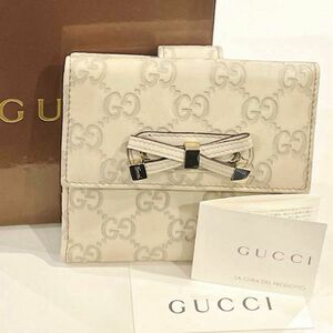 GUCCI グッチ GG柄 プリンシー リボン シマ 財布 ウォレット レザー