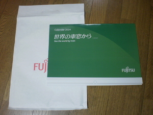 ★2024年 FUJITSU（富士通） 壁掛けカレンダー 「世界の車窓から」