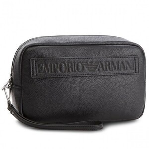 EMPORIO ARMANI(エンポリオアルマーニ) セカンドバッグ クラッチバッグ ポーチ メンズ Y4R180 YG89J 81072 ブラック