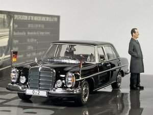 メルセデスベンツ Mercedes-Benz 300 SEL 6.3 Bundeskanzler Willy Brandt 1/43 - ミニチャンプス Minichamps