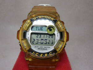 【№1095-O6003G】中古品：CASIO カシオ G-SHOCK DW-9200K 1998年 第7回国際イルカ・クジラ会議 キラーホエール 腕時計 作動品