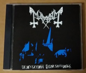 MAYHEM/De Mysteriis Dom Sathanas blackmetal venom warfare bathory celticfrost slayer entombed master barzum