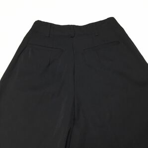 33-53 Yohji Yamamoto ウール ツータック パンツ ヴィンテージ 黒 ブラック Sサイズの画像4