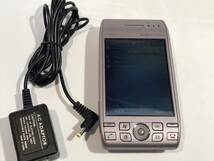 ★送料無料★【 SHARP 】シャープ PDA WS003SH Windows Mobile ウィンドウズモバイル WILLCOM ウィルコム W-ZERO3 シャンパンシルバー_画像1