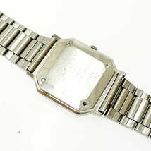 【1円スタート】Baume & Mercier ボーム＆メルシェ 4226.038 スクエア GP×SS ゴールド文字盤 クオーツ ボーイズ腕時計 ジャンク 221921_画像6