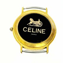 【1円スタート】CELINE セリーヌ GP ホワイト文字盤 クオーツ ボーイズ腕時計 ジャンク 221606_画像4
