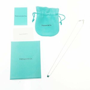 【1円スタート】【箱付き】TIFFANY&Co. ティファニー シルバー エルサペレッティ 石付き 1.7g 925刻印 ネックレス 223019