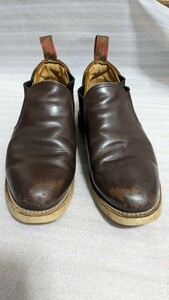 8E レッドウィング 8149 サイドゴア 茶 ガラス redwing　　スリッポン