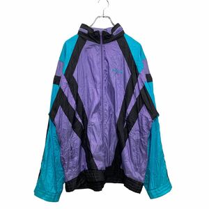 80s adidas 切替 ナイロンジャケット Lサイズ アディダス オリジナルス ユーロ パステルカラー アメリカ古着 017