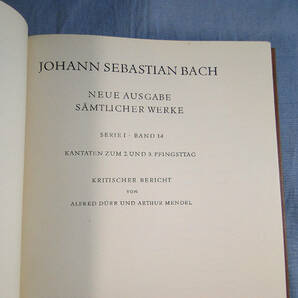 o) 新バッハ全集 批判校訂報告書 1/14 聖霊降臨節、第2日、第3日のためのカンタータ[2]2001の画像2