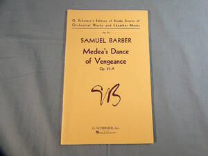 o) スタディスコア バーバー バレエ組曲「メディア」 Op. 23[1]2167