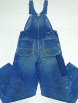 美品Leeリー[TheArchive]02931復刻Lot.31 30'S DenimOverallsデニムオーバーオールW30UsedWashペインター加工_画像2