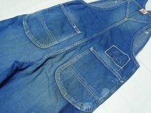 美品Leeリー[TheArchive]02931復刻Lot.31 30'S DenimOverallsデニムオーバーオールW30UsedWashペインター加工_画像6