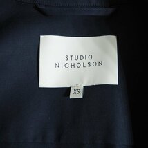 M3421f24　■STUDIO NICHOLSON スタジオニコルソン■ MARQUIS ZIP-UP ブルゾン ネイビー XS / 紺 コットン ジップ ジャケット シーズンレス_画像6