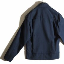 M3421f24　■STUDIO NICHOLSON スタジオニコルソン■ MARQUIS ZIP-UP ブルゾン ネイビー XS / 紺 コットン ジップ ジャケット シーズンレス_画像3