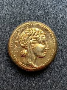 ギリシャ古銭 金貨 古代ギリシャ 36.5g ⑩