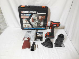 □ BLACK＆DECKER ブラックアンドデッカー 18V マルチツール EVO183 コードレス ドリル・ジグソー・サンダー